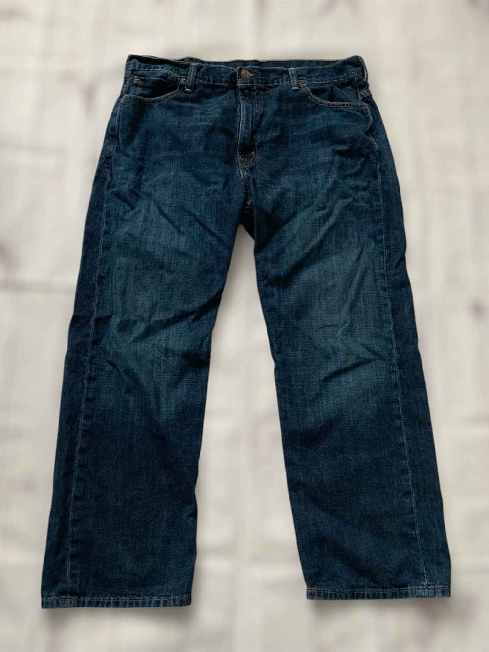 Levi's 569 relaxed Straight Jeans Men's 36x30 Dark Wash Blue 100% Cotton Denim